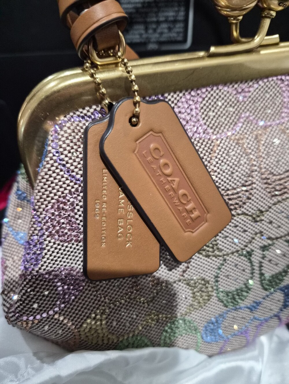 Coach Candy Kisslock Frame Bag NWT - Picture 5 of 8